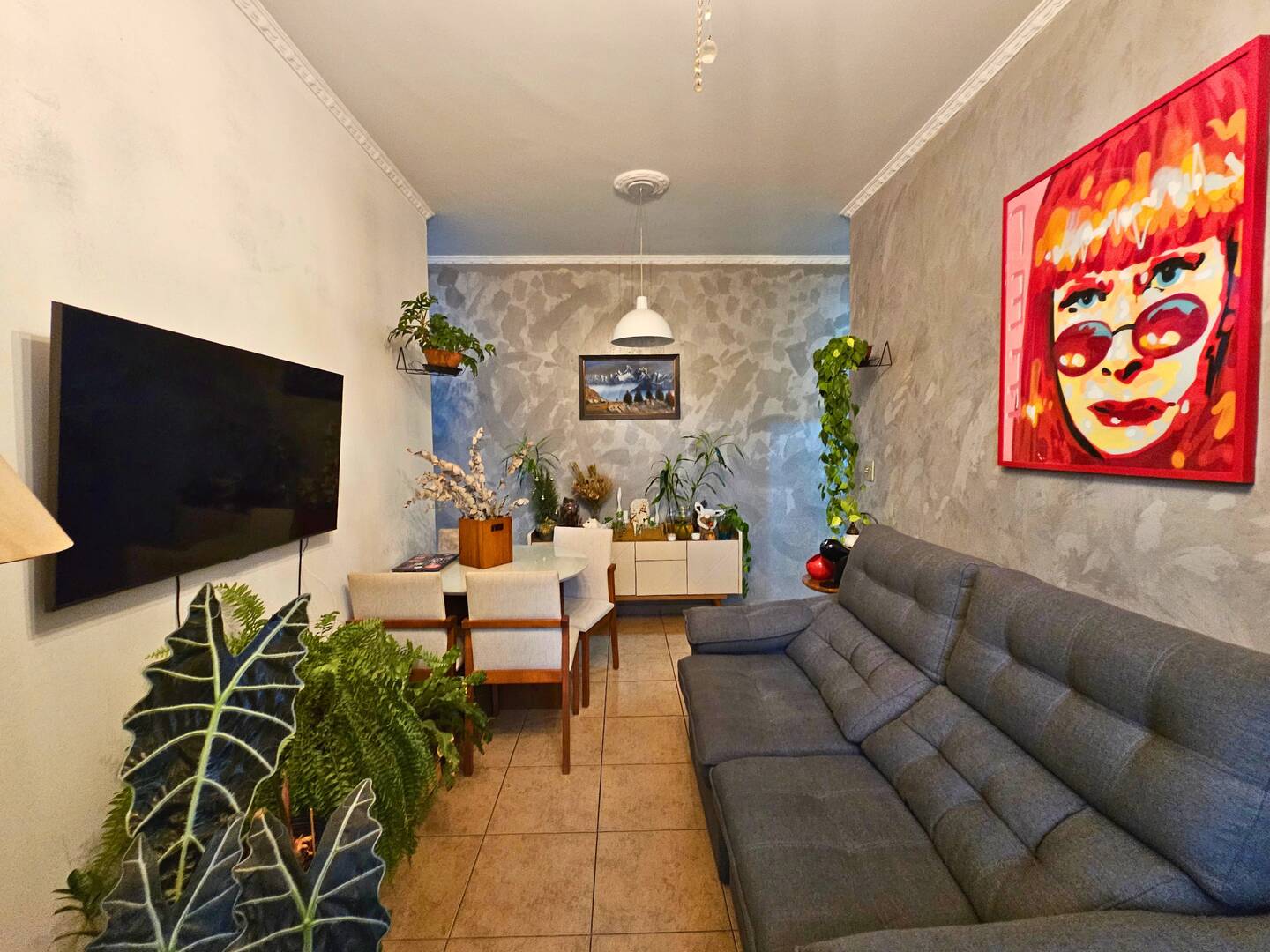 Sala vista da varanda
